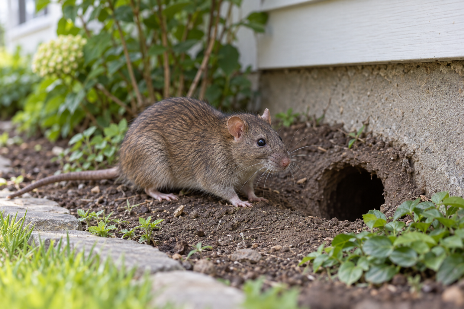 What Do Rat Holes and Burrows Look Like?